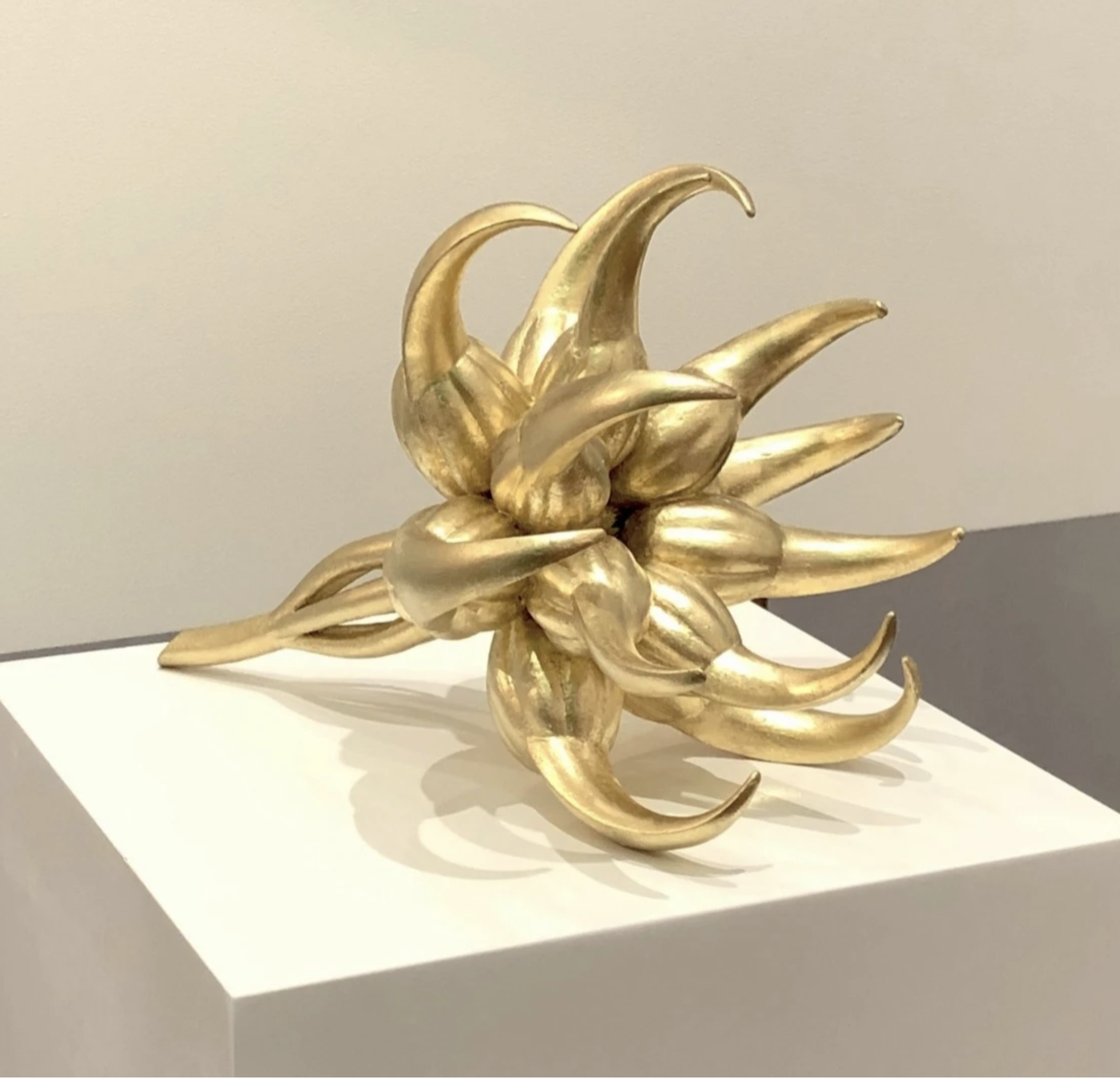 Extinct In The Wild, 2019. Bronze and gold leaf. SFA Advisory, New York, USA.