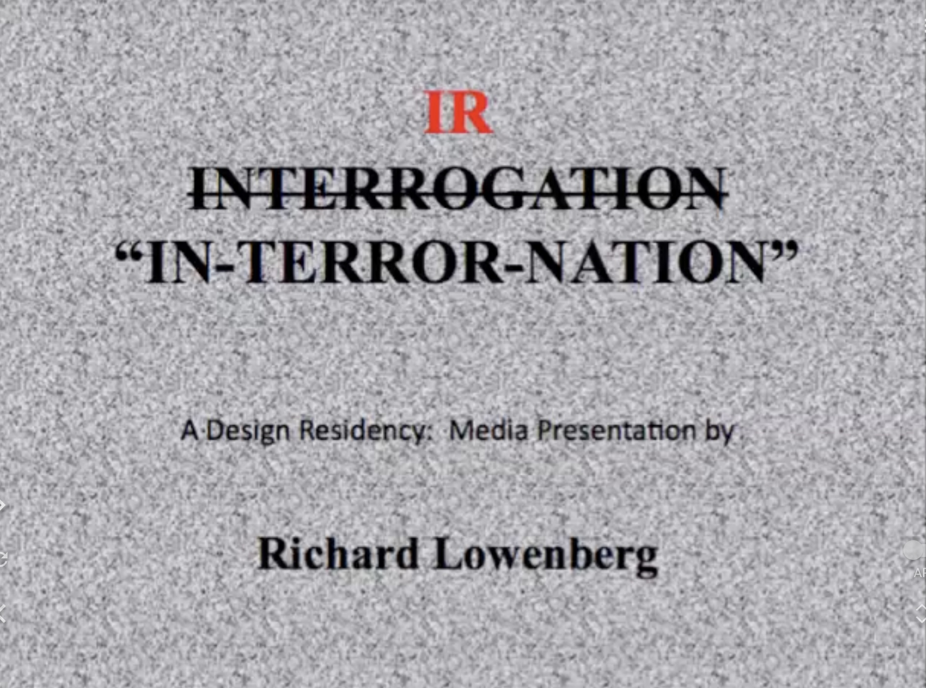 Interrogation / In Terror Nation
