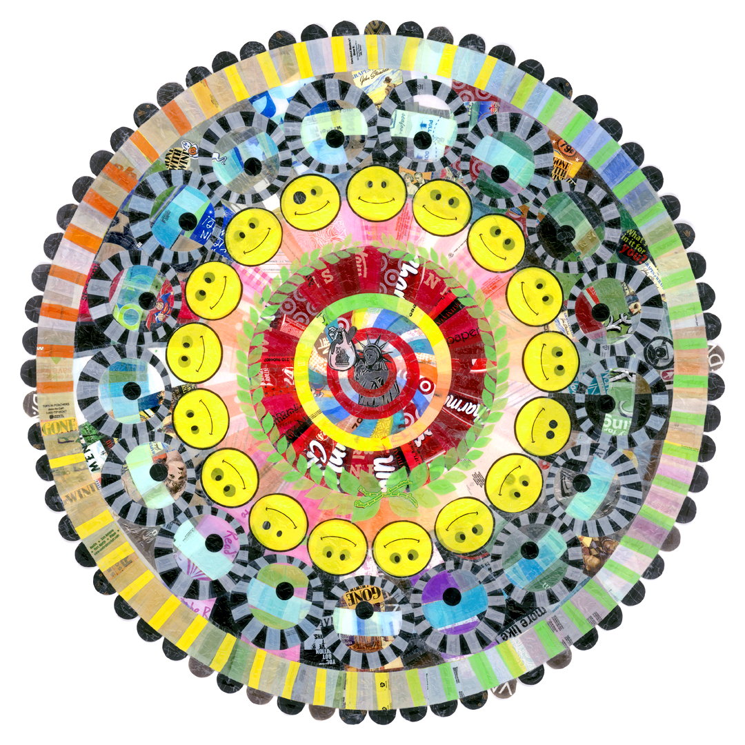 Mandalas: Post-consumer Plastics
