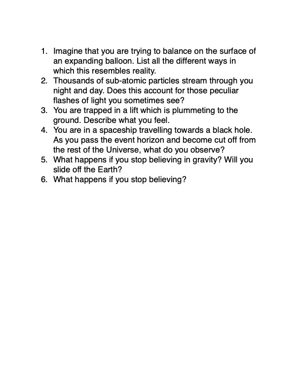 Physics for the unwary student
